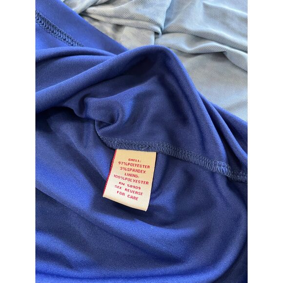 Reba Blue Animal Print Midi Dress Size Small Boho Chic - Picture 14 of 16